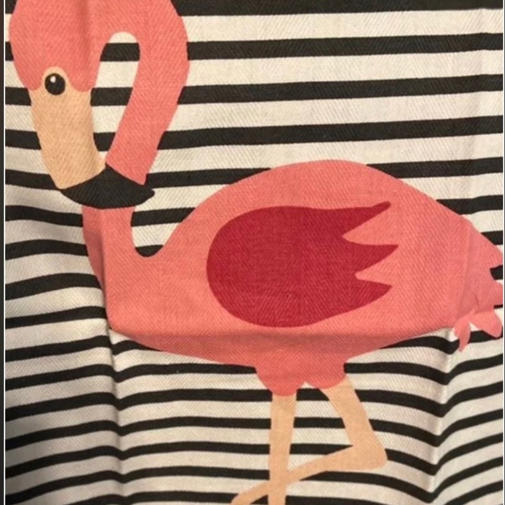 Flamingo Kitchen tea towel